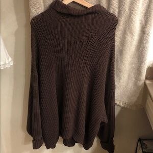 FREE PEOPLE OVERSIZED SWEATER🏔️🤎